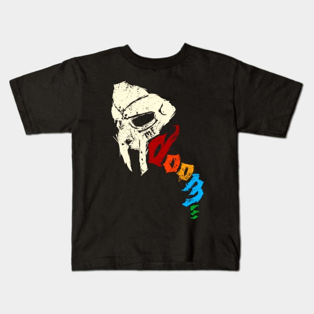 mf doom vintage Kids T-Shirt by guilhermedamatta